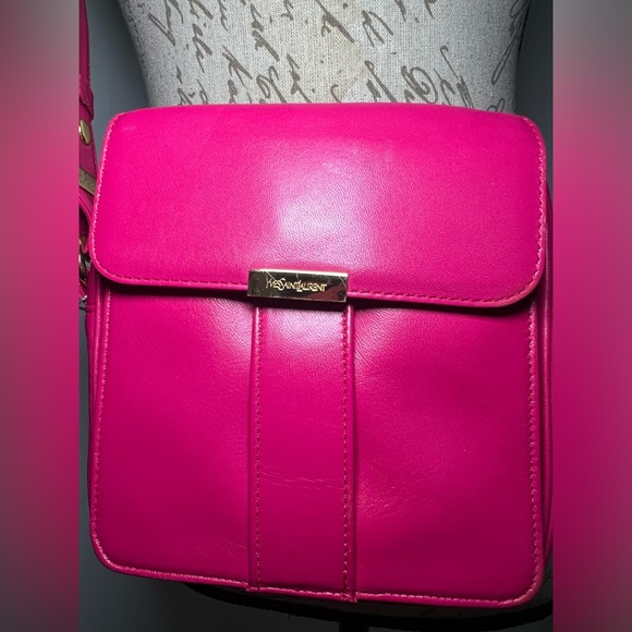 Yves Saint Laurent Handbags - Vintage Yves Saint Laurent/YSL Hot Pink Crossbody